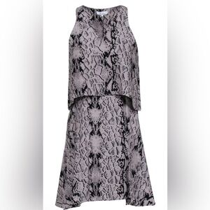 Parker Snakeskin Print Sleeveless Dress